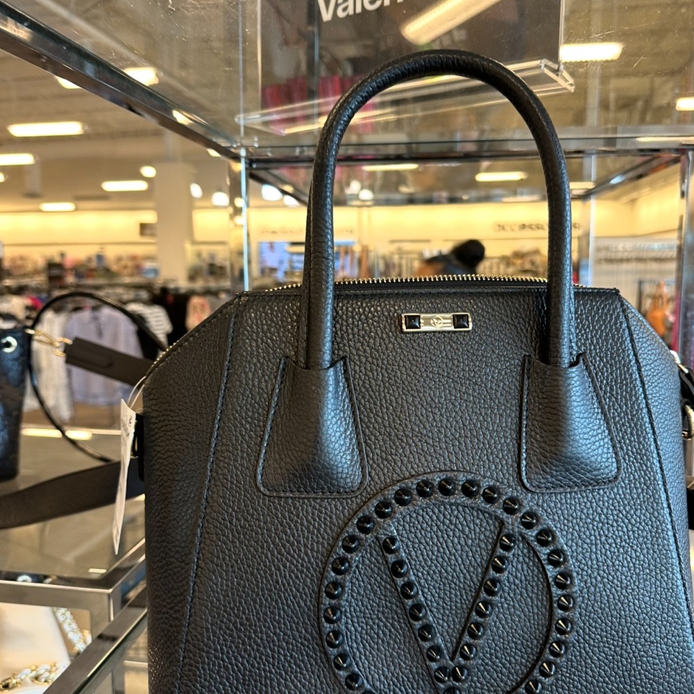 Valentino By Mario Valentino Minimi Rock Leather Satchel - Picture 3 of 16